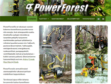 Tablet Screenshot of powerforest.fi